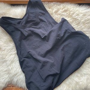 Black lululemon open back tank